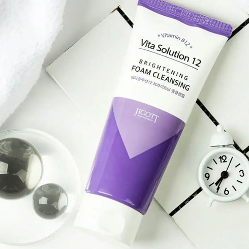 Vita Solution 12 Brightening Foam Cleansing, 180 ml - WowSkin Romania